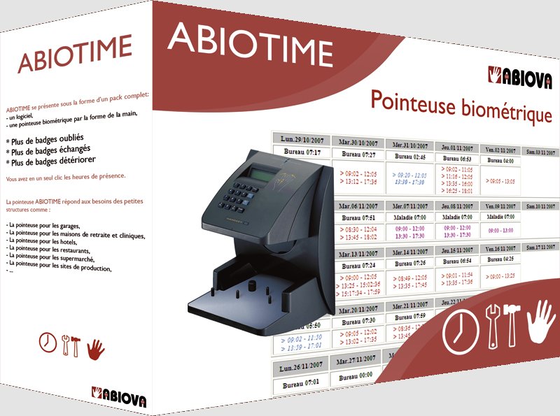 Une pointeuse biometrie et un logiciel de pointage